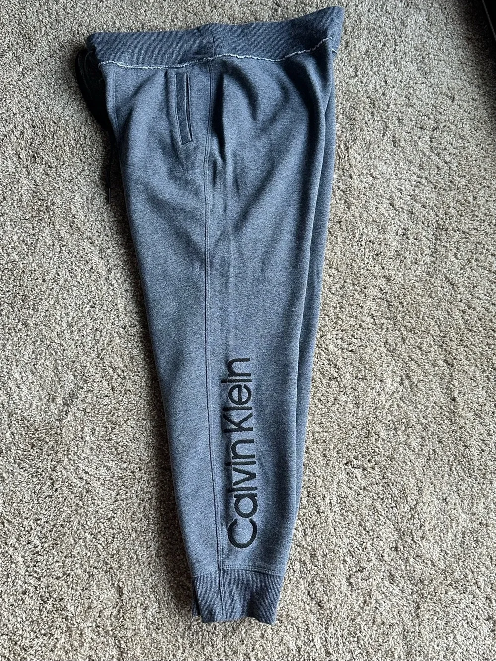 Calvin Klein Heather Gray Logo Joggers